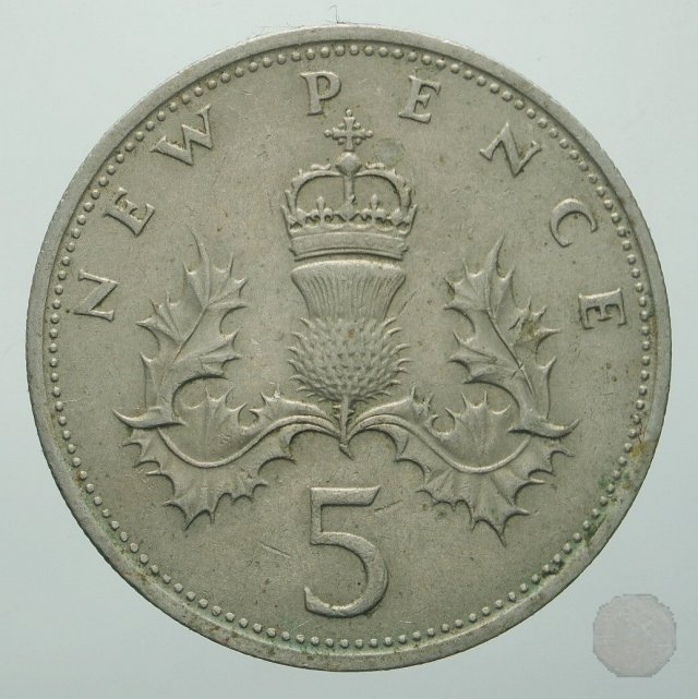 5 new pence 1969 (Londra)