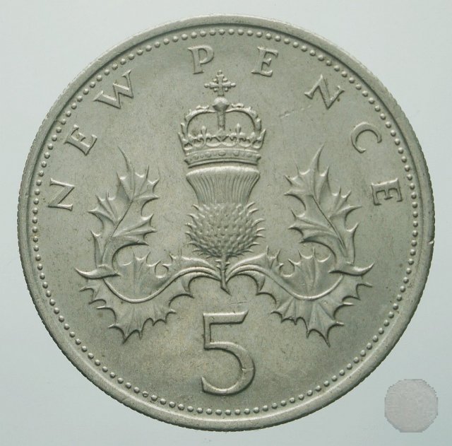 5 new pence 1970 (Londra)