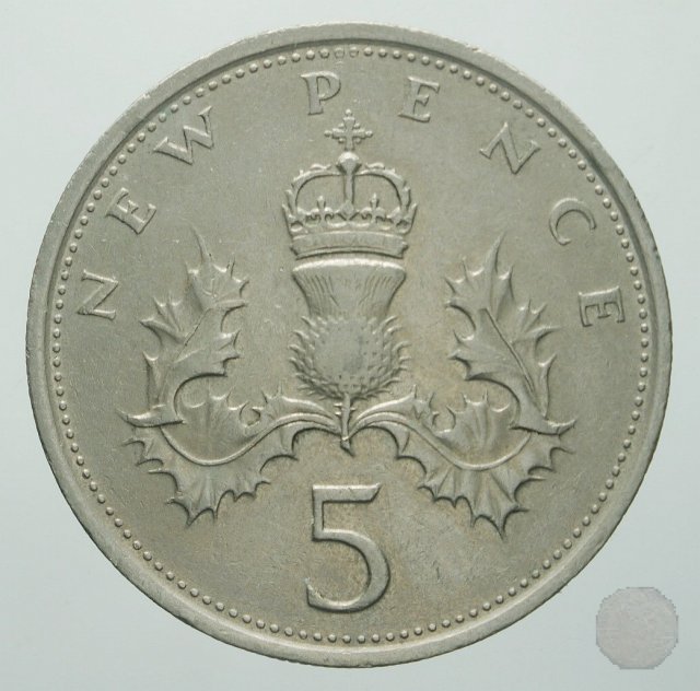 5 new pence 1975 (Londra)