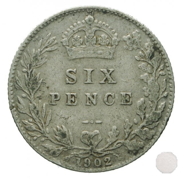 6 PENCE ARGENTO 1902 (Londra)