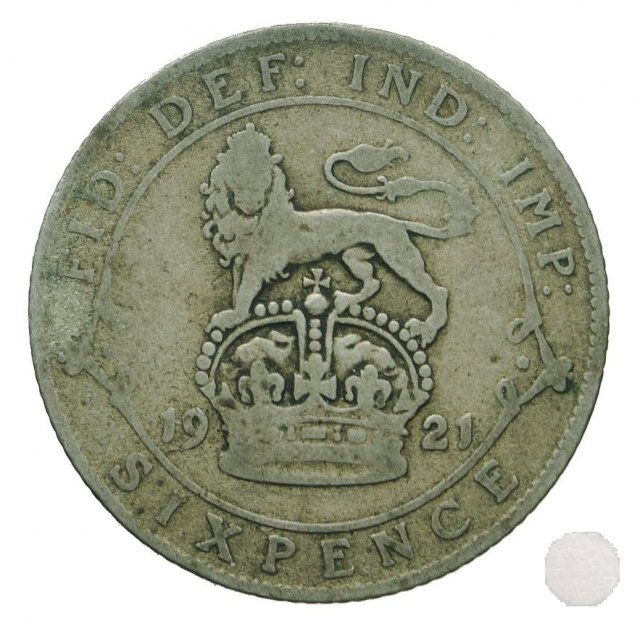 6 PENCE ARGENTO 1921 (Londra)