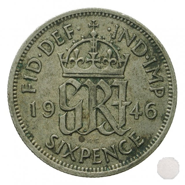 6 PENCE ARGENTO 1946 (Londra)