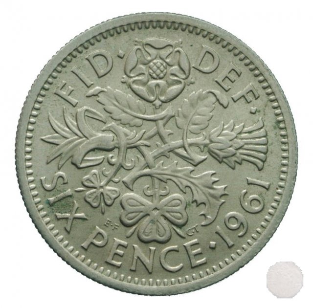 6 pence 1961 (Londra)