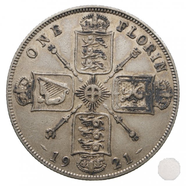 FLORIN (TWO SHILLING) ARGENTO 1921 (Londra)