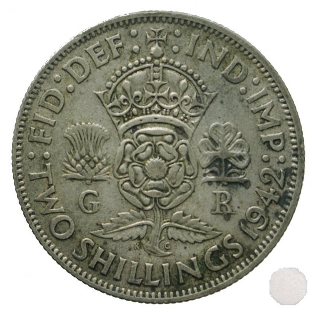 FLORIN (TWO SHILLING) ARGENTO 1942 (Londra)