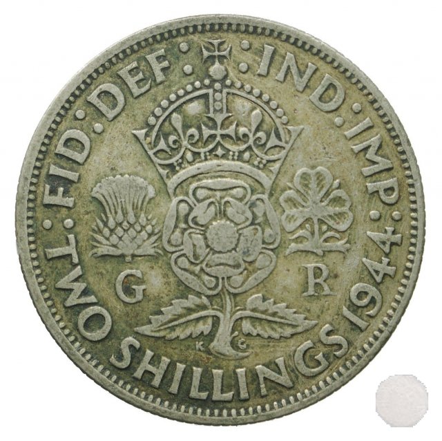 FLORIN (TWO SHILLING) ARGENTO 1944 (Londra)