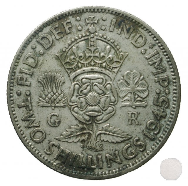 FLORIN (TWO SHILLING) ARGENTO 1945 (Londra)