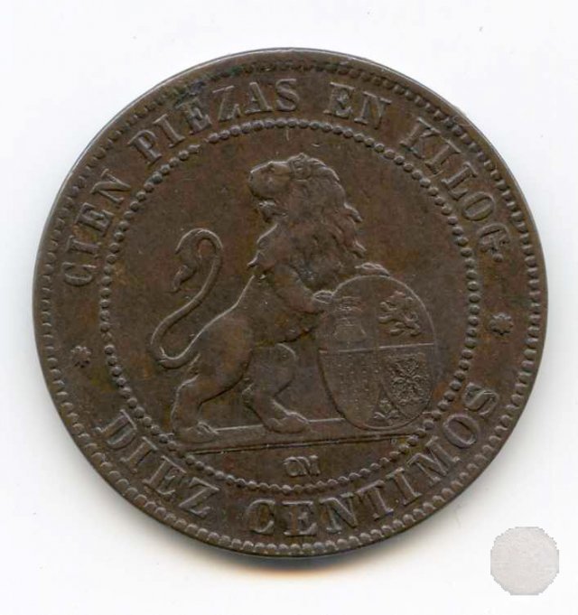 10 CENTIMOS 1870 (Barcelona)