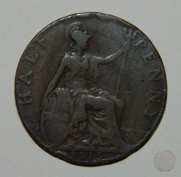 1/2 PENNY I TIPO 1915 (Londra)