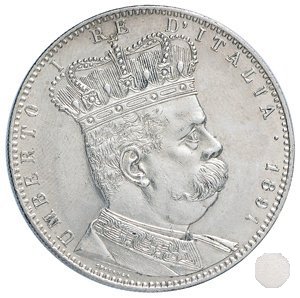 5 Lire (Tallero) 1891 (Roma)