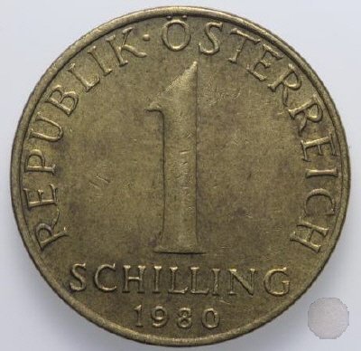 1 SCHILLING 1980 (Vienna)