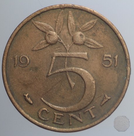 5 CENTS 1951 (Utrecht)