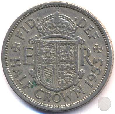 1/2 corona 1953 (Londra) 1/2 corona 1953 (Londra)
