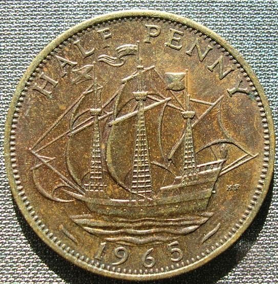 1/2 penny 1965 (Londra)