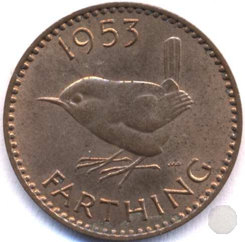 1 farthing 1953 (Londra) 1 farthing 1953 (Londra)
