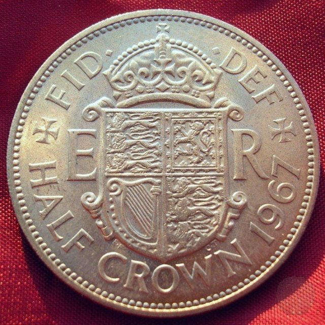 1/2 corona 1967 (Londra) 1/2 corona 1967 (Londra)