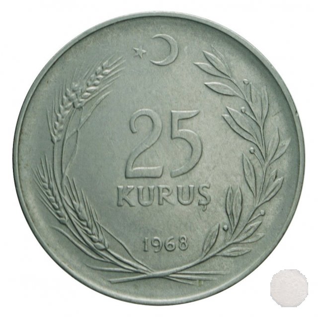 25 KURUS VI tipo 1968 (Istambul)